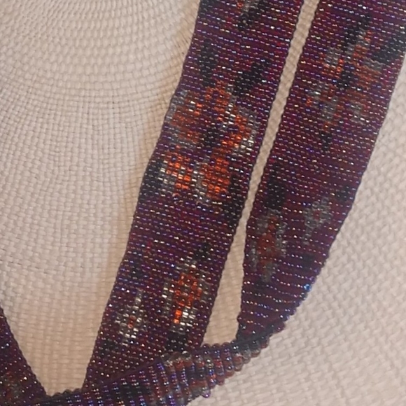 Hand beaded belt - 4 ft 10.5 inches long - Picture 9 of 11